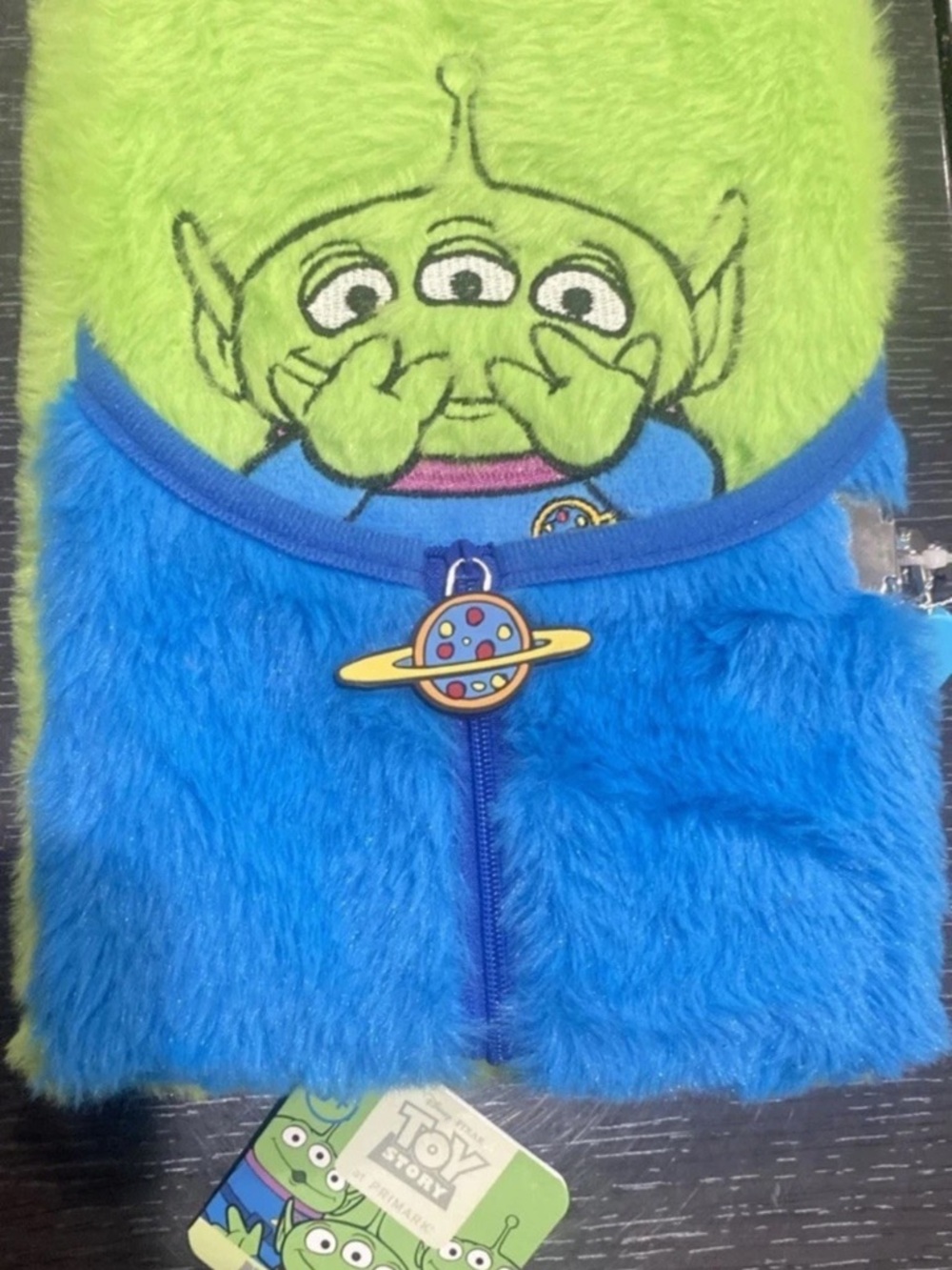 Disney’s Toy Story Primark Pizza Planet Fluffy Notebook/ Journal With Lock & Key